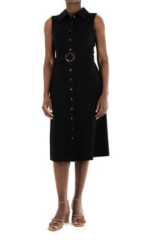 Nina Leonard | Button Front Collared Midi Dress商品图片,4.1折