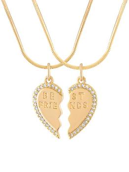 商品Alexa Leigh | Best Friends 14K Gold-Filled & Cubic Zirconia Necklace Set,商家Saks Fifth Avenue,价格¥1431图片