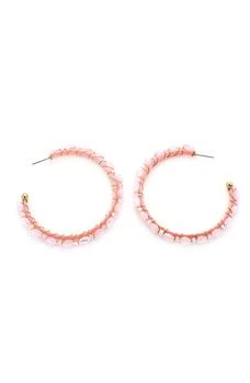 Panacea | Crystal Hoop Earrings,商家Nordstrom Rack,价格¥68