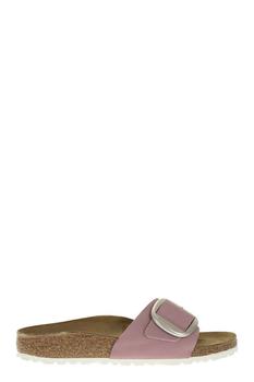 商品Birkenstock | BIRKENSTOCK MADRID BIG BUCKLE - Nubuck leather slipper with buckle,商家Baltini,价格¥759图片