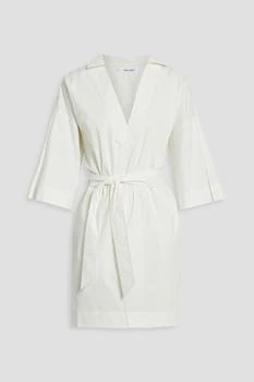 FRAME | Belted cotton-poplin mini dress 3.5折