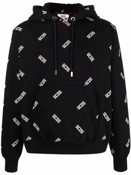 推荐Gcds Men's  Black Cotton Sweatshirt商品