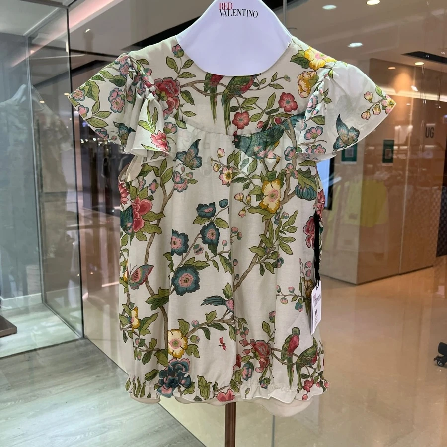 推荐RED VALENTINO 女士印花短袖连衣裙 XR0AAD65-6EV-031商品