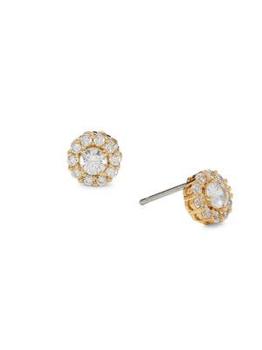 商品​18K Goldplated, Diamond & Cubic Zirconia Stud Earrings图片