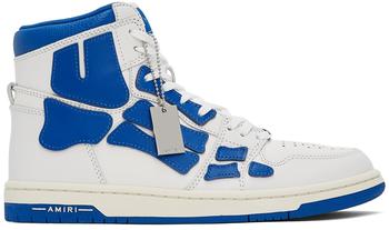 AMIRI | White & Blue Skel Top Hi Sneakers商品图片,独家减免邮费