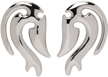 商品Y/Project | Silver Sculpted Earrings,商家SSENSE,价格¥2699图片