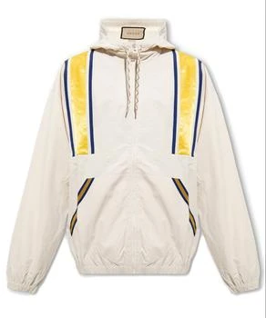 Gucci | Gucci Striped Detail Hooded Jacket 5.4折, 独家减免邮费