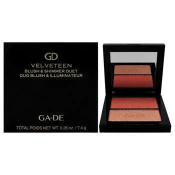 GA-DE | Velveteen Blush and Shimmer Duet - 48 Peach and Glow by GA-DE for Women - 0.26 oz Blush,商家Premium Outlets,价格¥361