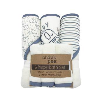 商品Chickpea | Baby Neutral Hooded Bath Towels and Washcloths, 6-Piece Set,商家Macy's,价格¥162图片