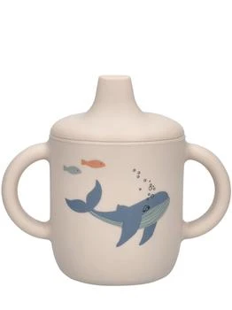 Liewood | Sea Print Silicone Sippy Cup,商家LUISAVIAROMA,价格¥151