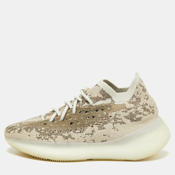 yeezy380, YEEZY | Yeezy x Adidas Beige/Brown Knit Fabric Yeezy Boost 380 Pyrite Sneakers Size 41 1/3商品图片 