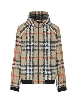 Burberry | Burberry Kids Checked Hooded Jacket,商家Cettire,价格¥2433