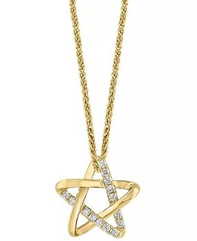 LALI Jewels | Diamond Star 18" Pendant Necklace (1/6 ct. t.w.) in 14k Gold,商家Macy's,价格¥6180