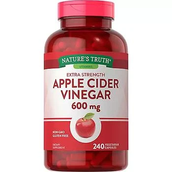 Nature's Truth | Nature's Truth Apple Cider Vinegar 600 mg Extra Strength Capsules, 240 ct.,商家Sam's Club,价格¥100