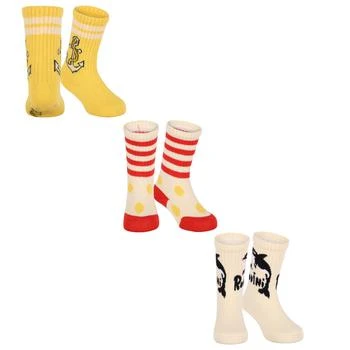 Mini Rodini | Sea motive set of socks in off white and yellow,商家BAMBINIFASHION,价格¥165