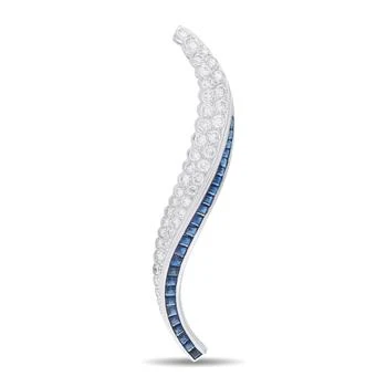 [二手商品] LB Exclusive | Platinum Diamond and Sapphire Pendant #5176,商家Premium Outlets,价格¥13675