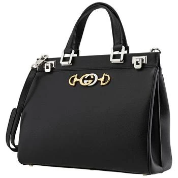 Gucci | Ladies Zumi Grainy Leather Medium Top Handle Bag in Black 6.2折, 满$200减$10, 满减