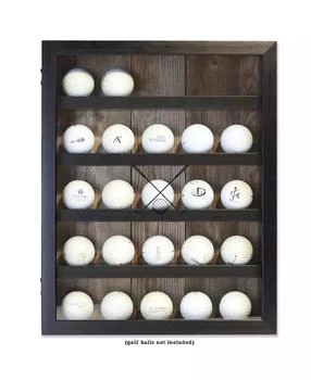 Lawrence Frames | Golf Ball Shadow Box Display Case - Holds 25 Logo Balls, 11" x 14",商家Macy's,价格¥441