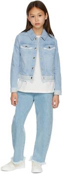 Chloé | Kids Blue Frayed Denim Jacket商品图片,独家减免邮费