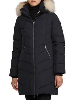 推荐Faux Fur Trim Puffer Coat商品