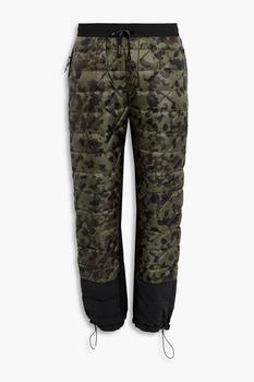 推荐Camouflage-print stretch knit-paneled quilted shell down sweatpants商品