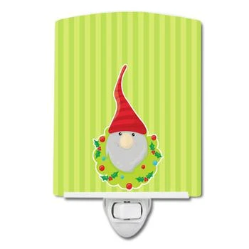 Caroline's Treasures | Christmas Gnome Flowers Ceramic Night Light,商家Verishop,价格¥205