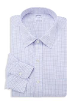 布克兄弟 衬衫, Brooks Brothers | Regent-Fit Checked Supima Cotton-Blend Dress Shirt商品图片 3折起