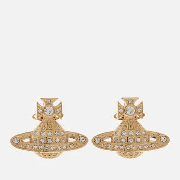 Vivienne Westwood Women's Minnie Bas Relief Earrings - Gold Crystal,价格$84.79