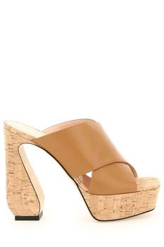 yee si海淘, Si Rossi | Si Rossi Cork Platform Slip-On Sandals商品图片 4.8折