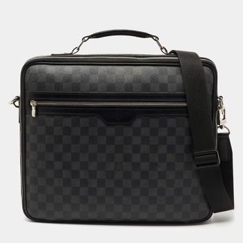 lv行李箱, [二手商品] Louis Vuitton | Louis Vuitton Damier Graphite Canvas Graffit Steve Briefcase商品图片 6.6折, 满1件减$100, 满减