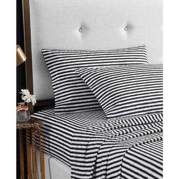 商品Betsey Johnson | Sketchy Stripe Cotton Percale 3 Piece Sheet Set,商家Macy's,价格¥344图片