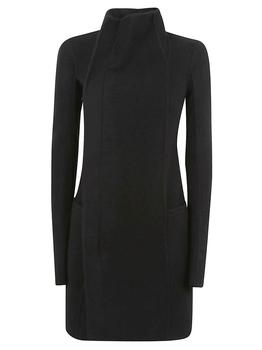 Rick Owens是什么牌子, Rick Owens | Rick Owen Panelled High Neck Coat商品图片 8.1折