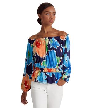 Ralph Lauren | Floral Off-the-Shoulder Jersey Top商品图片,