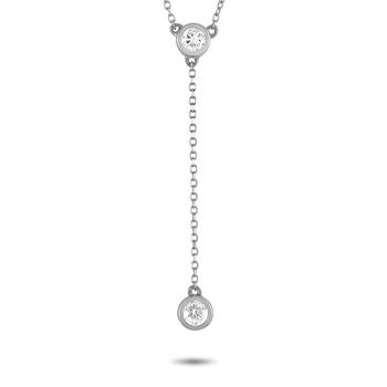 商品14K White Gold 0.20ct Diamond Necklace图片