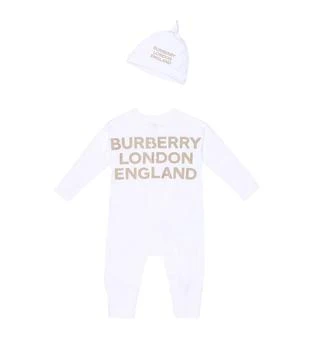 Burberry | Baby Cleo棉质连身衣和帽子套装,商家MyTheresa CN,价格¥1723