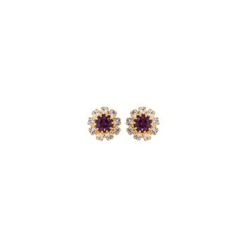 推荐1980s vintage faux amethyst earrings商品