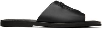 gancini, Salvatore Ferragamo | Black Gancini Sandals商品图片 额外8.5折, 额外八五折