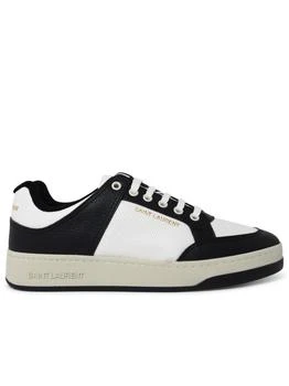 Yves Saint Laurent | Saint Laurent Sl/61 Two-tone Hammered Leather Sneakers - Men 6.6折