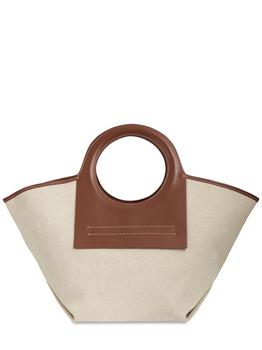 hereu怎么样, Hereu | Cala S Canvas & Leather Tote Bag商品图片 额外8.5折, 额外八五折