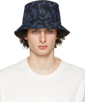 feng chen wang, Feng Chen Wang | Indigo Denim Phoenix Bucket Hat商品图片 3.3折