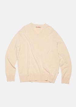 推荐Acne Studios Biscuit Beige V-Neck Sweater商品