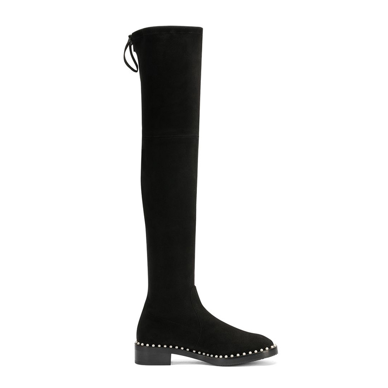 stuart weitzman lowland, Stuart Weitzman | STUART WEITZMAN 女士黑色过膝长靴 LOWLAND-PEARL-BLK商品图片 独家减免邮费