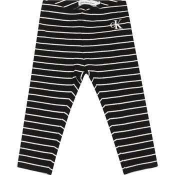 Calvin Klein | Black Leggings For Babies With Logo商品图片,9.6折