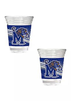 商品Great American Products | NCAA Memphis Tigers 2 Ounce Set of 2 Party Shot Glasses,商家Belk,价格¥186图片