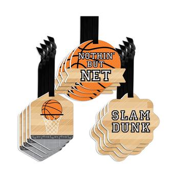 商品Big Dot of Happiness | Nothin' But Net - Basketball Assorted Hanging Favor Tags Gift Tag Toppers 12 Ct,商家Macy's,价格¥136图片