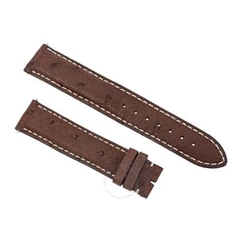 Hadley Roma | Matte Brown Ostrich Leather Strap,商家Jomashop,价格¥293