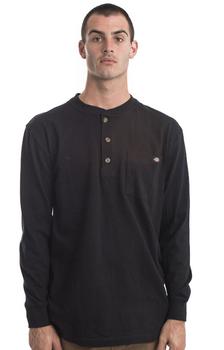 迪克斯, DICKIES | (WL451BK) Long Sleeve Heavyweight Henley - Black商品图片 6折×额外7折, 额外七折
