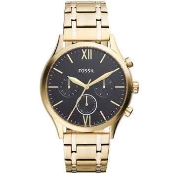 Fossil | Men's Fenmore Multifunction Gold-Tone Bracelet Watch 44mm商品图片,5折