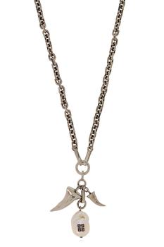推荐Givenchy X Josh Smith Two-Spike Pearl Pendant Necklace商品