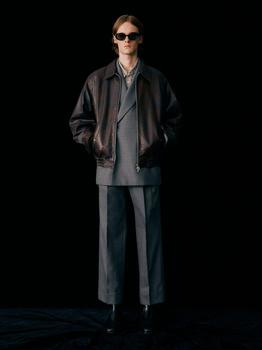 商品DUNST FOR MEN | Turn-Up Wide Wool Slacks _Grey,商家W Concept,价格¥995图片